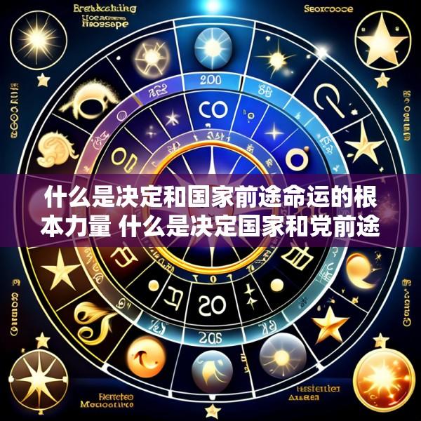 什么是决定和国家前途命运的根本力量 什么是决定国家和党前途命运的根本力量