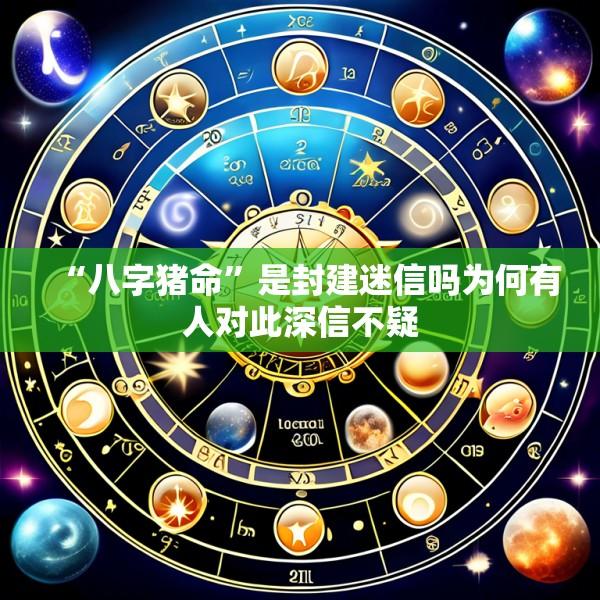 “八字猪命”是封建迷信吗为何有人对此深信不疑