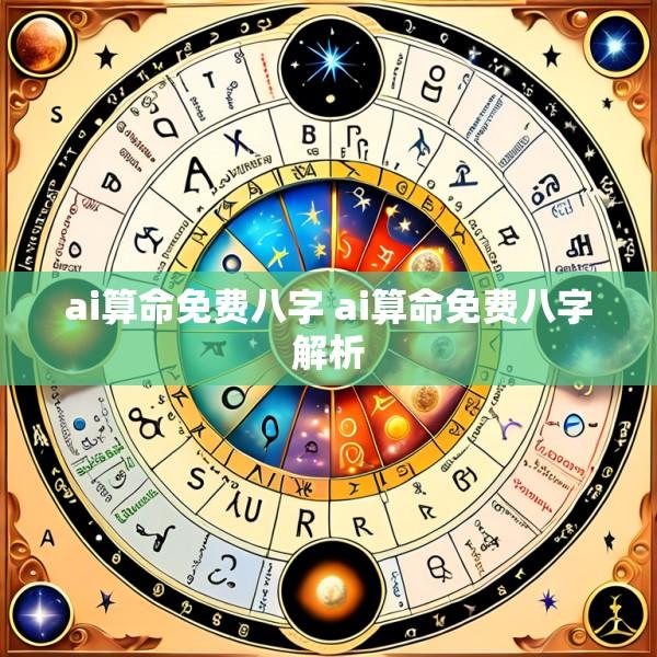 ai算命免费八字 ai算命免费八字解析