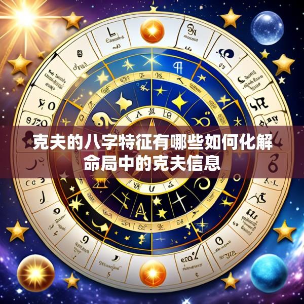 克夫的八字特征有哪些如何化解命局中的克夫信息