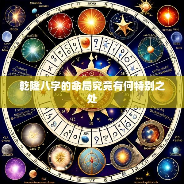 乾隆八字的命局究竟有何特别之处