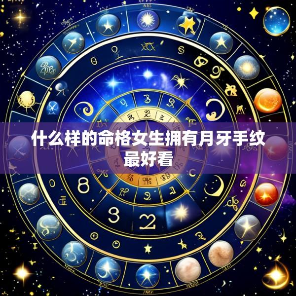 什么样的命格女生拥有月牙手纹最好看