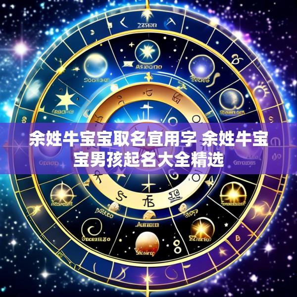 余姓牛宝宝取名宜用字 余姓牛宝宝男孩起名大全精选