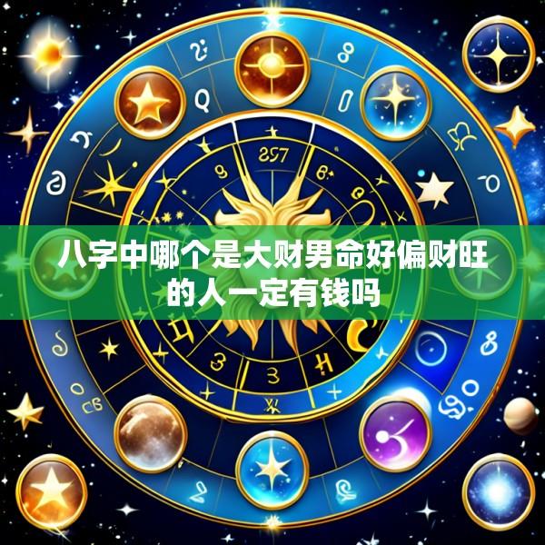 八字中哪个是大财男命好偏财旺的人一定有钱吗