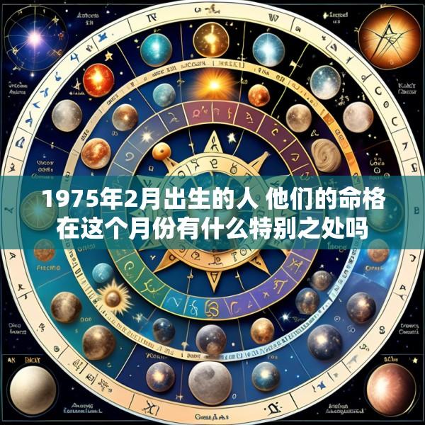 1975年2月出生的人 他们的命格在这个月份有什么特别之处吗