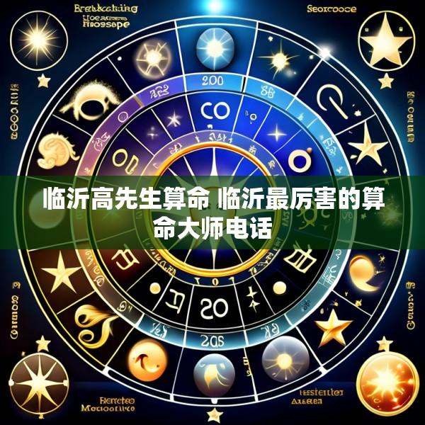 临沂高先生算命 临沂最厉害的算命大师电话