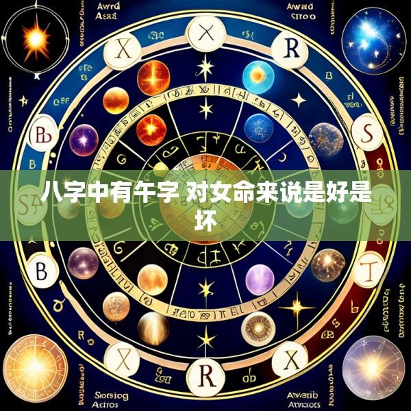 八字中有午字 对女命来说是好是坏