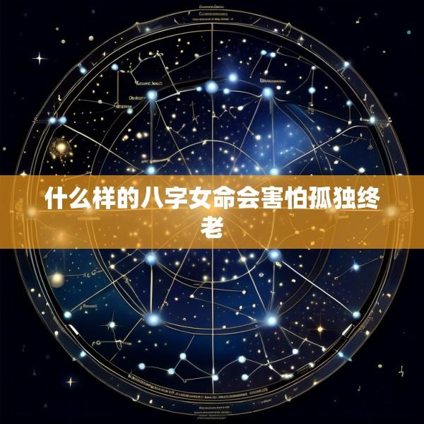 什么样的八字女命会害怕孤独终老