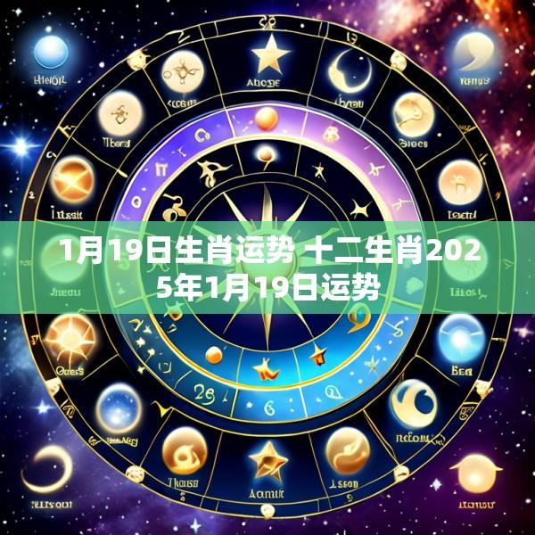 1月19日生肖运势 十二生肖2025年1月19日运势