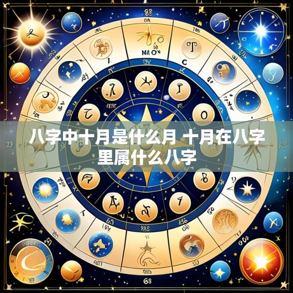 八字中十月是什么月 十月在八字里属什么八字