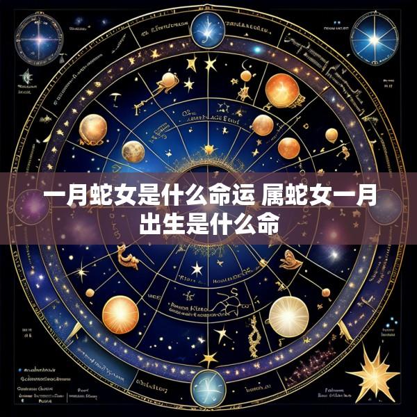 一月蛇女是什么命运 属蛇女一月出生是什么命