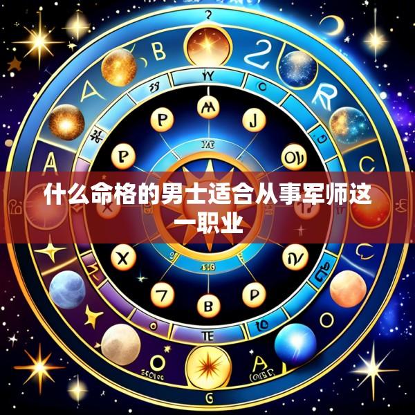 什么命格的男士适合从事军师这一职业