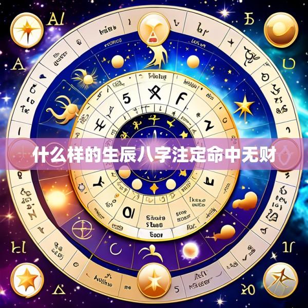 什么样的生辰八字注定命中无财