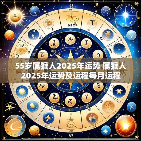 55岁属猴人2025年运势 属猴人2025年运势及运程每月运程