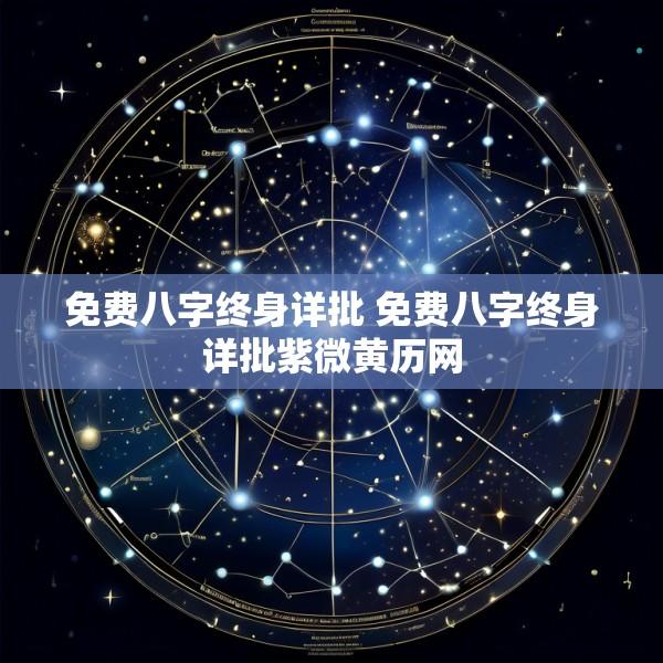 免费八字终身详批 免费八字终身详批紫微黄历网