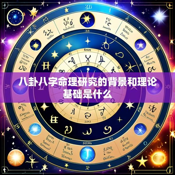 八卦八字命理研究的背景和理论基础是什么