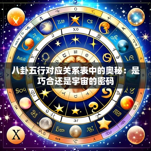 八卦五行对应关系表中的奥秘：是巧合还是宇宙的密码