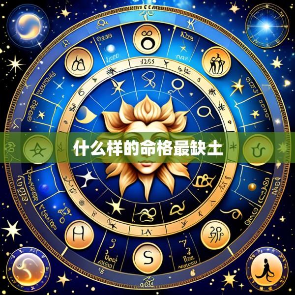 什么样的命格最缺土