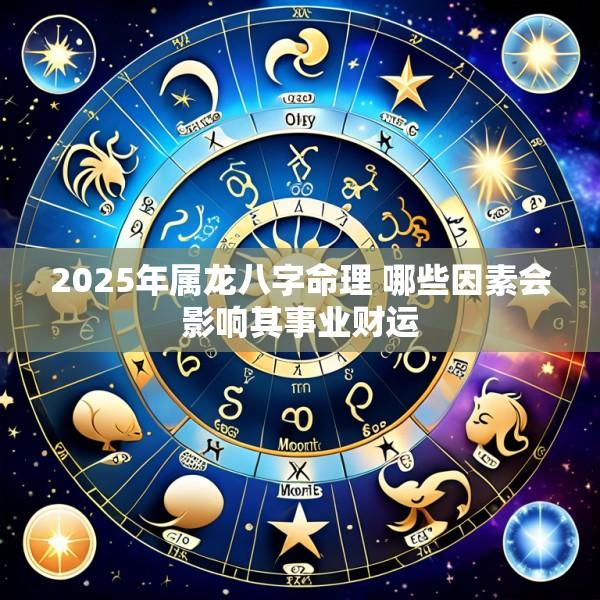 2025年属龙八字命理 哪些因素会影响其事业财运