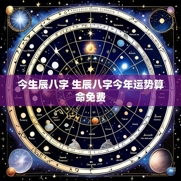 今生辰八字 生辰八字今年运势算命免费