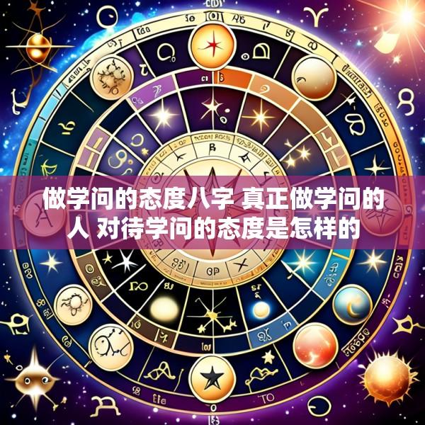 做学问的态度八字 真正做学问的人 对待学问的态度是怎样的