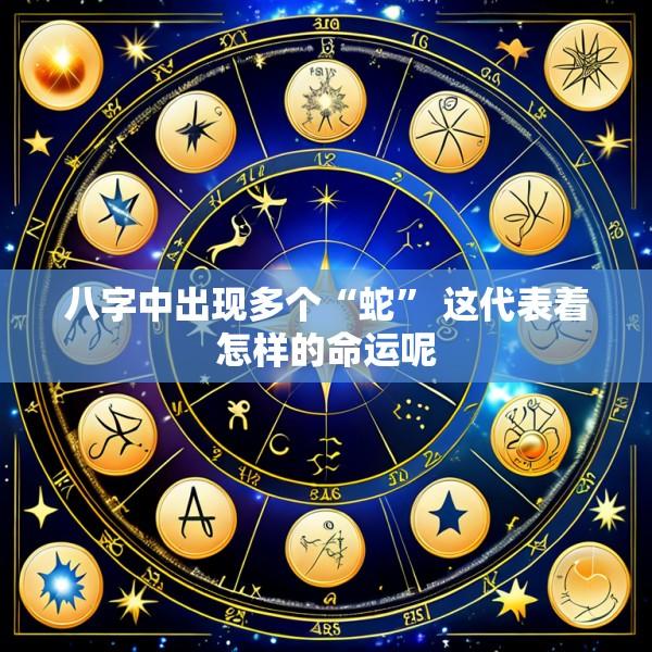 八字中出现多个“蛇” 这代表着怎样的命运呢