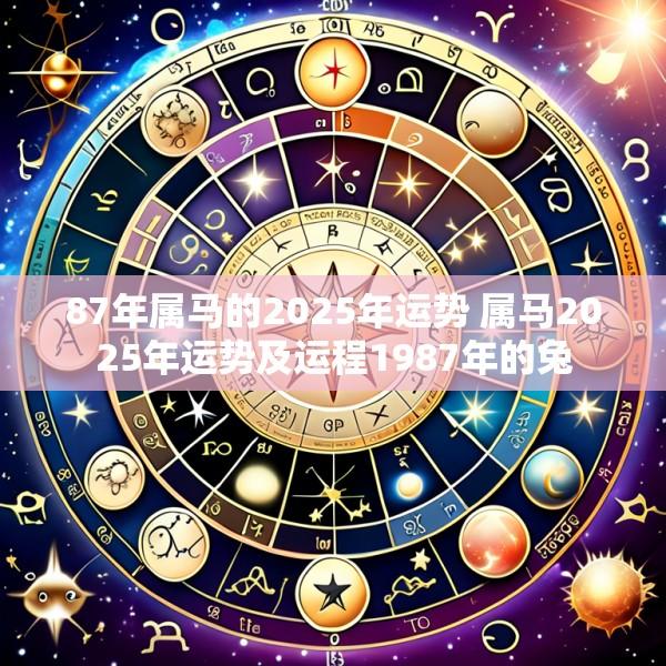 87年属马的2025年运势 属马2025年运势及运程1987年的兔