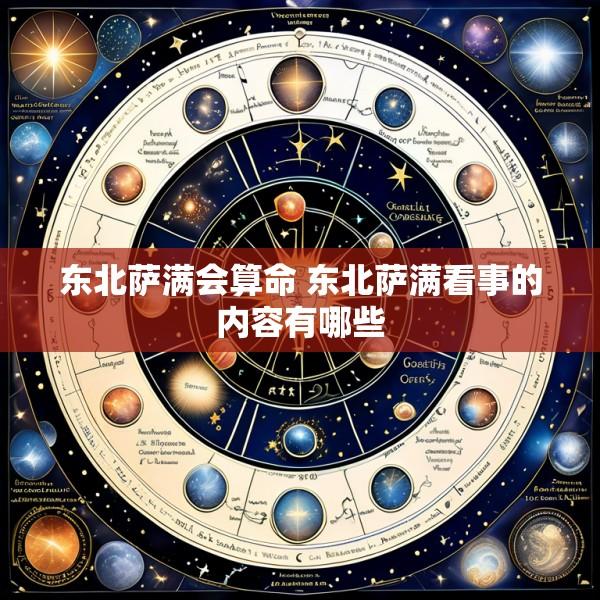东北萨满会算命 东北萨满看事的内容有哪些