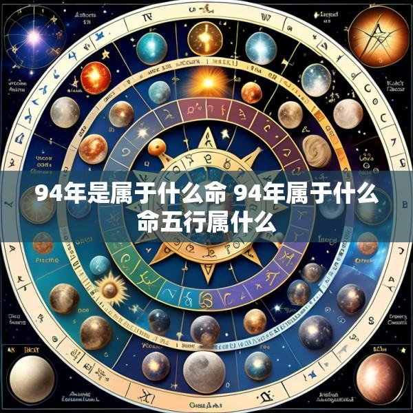 94年是属于什么命 94年属于什么命五行属什么
