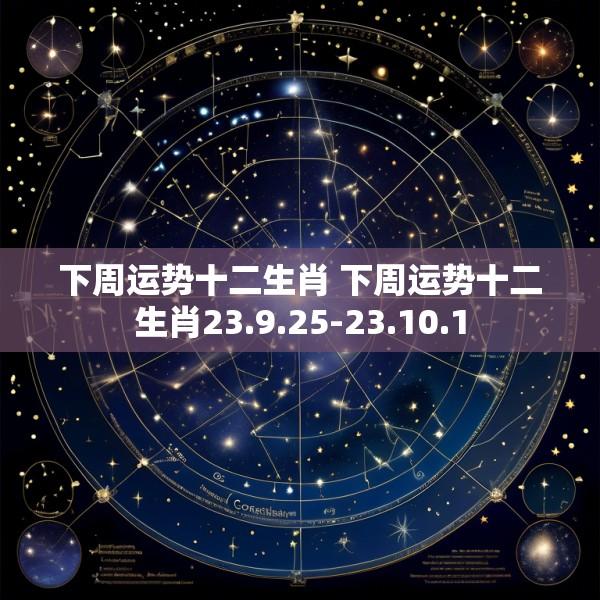 下周运势十二生肖 下周运势十二生肖23.9.25-23.10.1