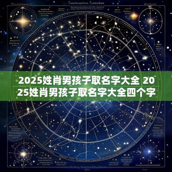 2025姓肖男孩子取名字大全 2025姓肖男孩子取名字大全四个字