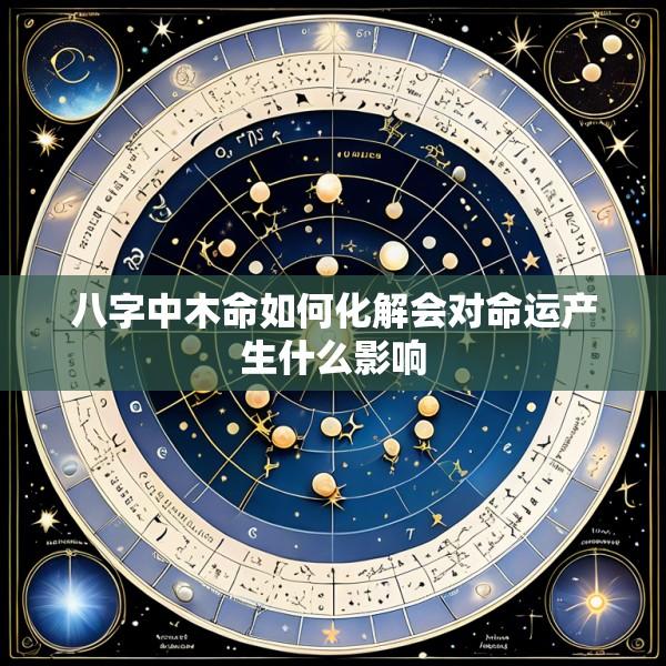 八字中木命如何化解会对命运产生什么影响