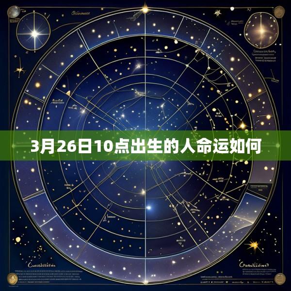 3月26日10点出生的人命运如何