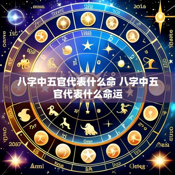 八字中五官代表什么命 八字中五官代表什么命运