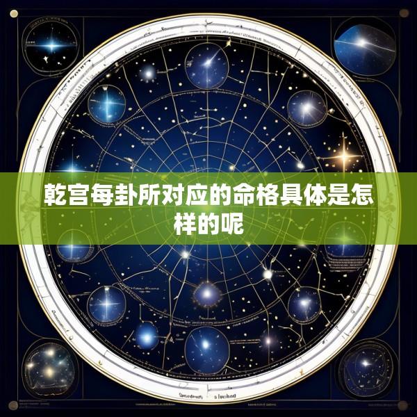 乾宫每卦所对应的命格具体是怎样的呢