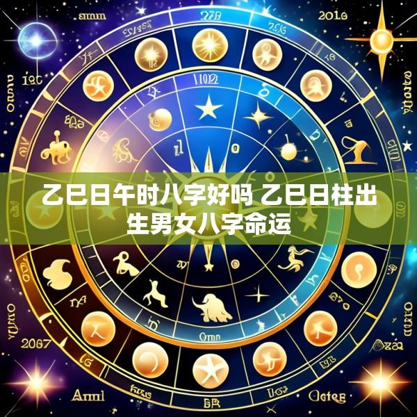 乙巳日午时八字好吗 乙巳日柱出生男女八字命运