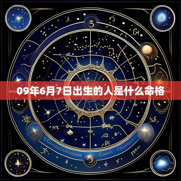 09年6月7日出生的人是什么命格
