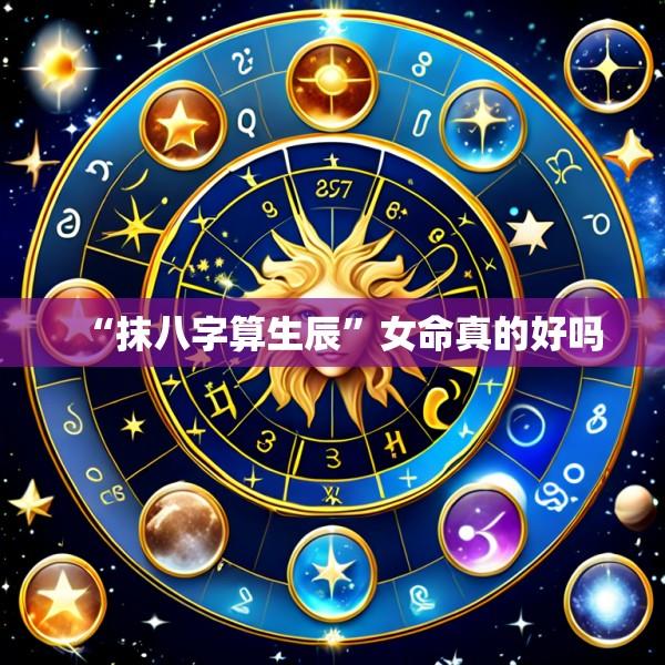 “抹八字算生辰”女命真的好吗