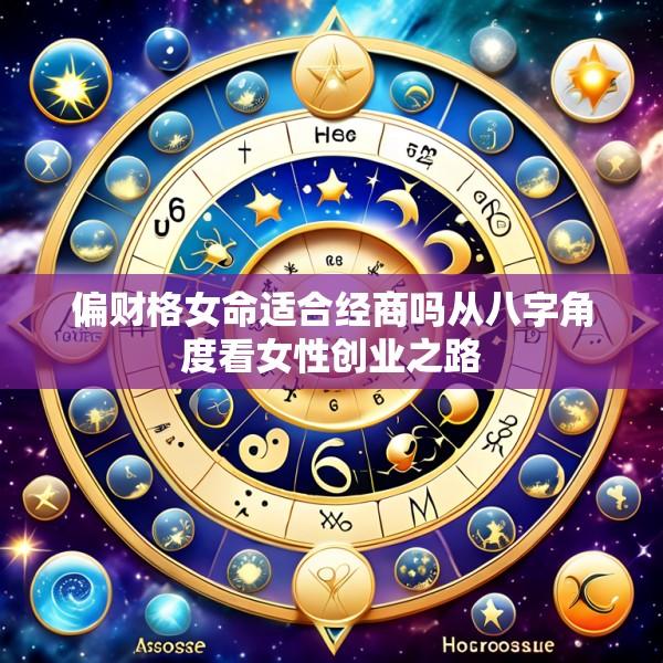 偏财格女命适合经商吗从八字角度看女性创业之路