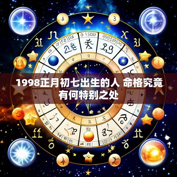 1998正月初七出生的人 命格究竟有何特别之处