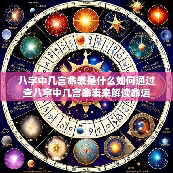 八字中几宫命表是什么如何通过查八字中几宫命表来解读命运