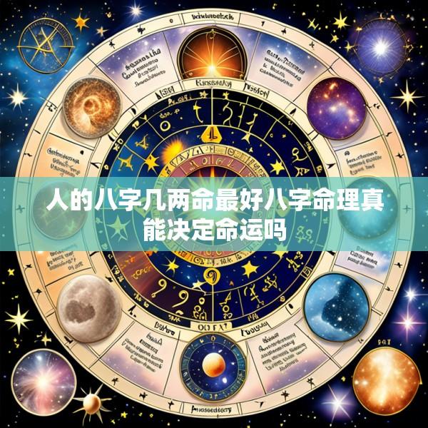 人的八字几两命最好八字命理真能决定命运吗
