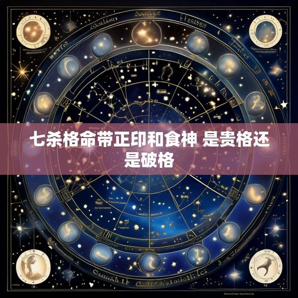 七杀格命带正印和食神 是贵格还是破格