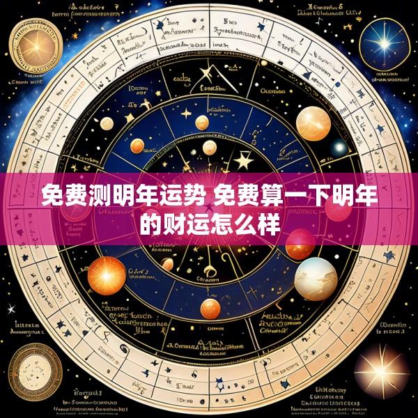 免费测明年运势 免费算一下明年的财运怎么样