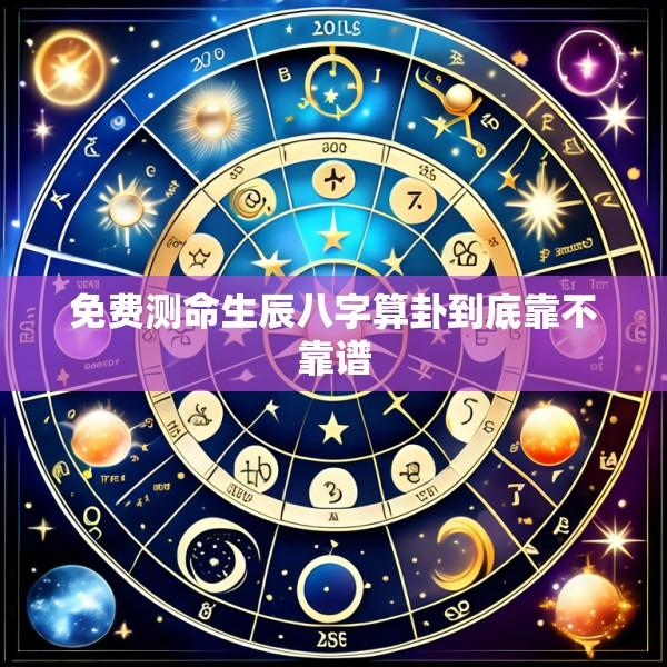 免费测命生辰八字算卦到底靠不靠谱