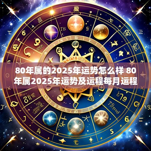 80年属的2025年运势怎么样 80年属2025年运势及运程每月运程