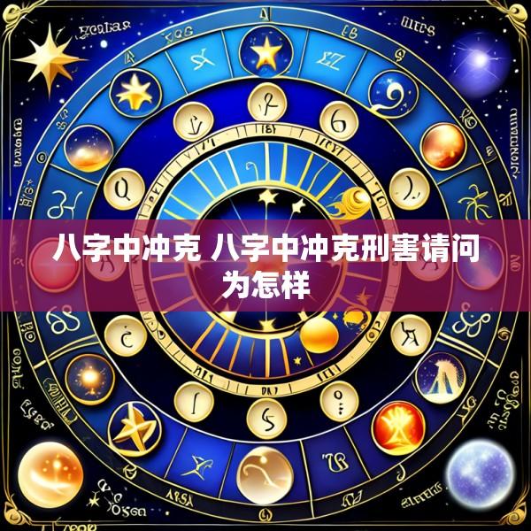 八字中冲克 八字中冲克刑害请问为怎样