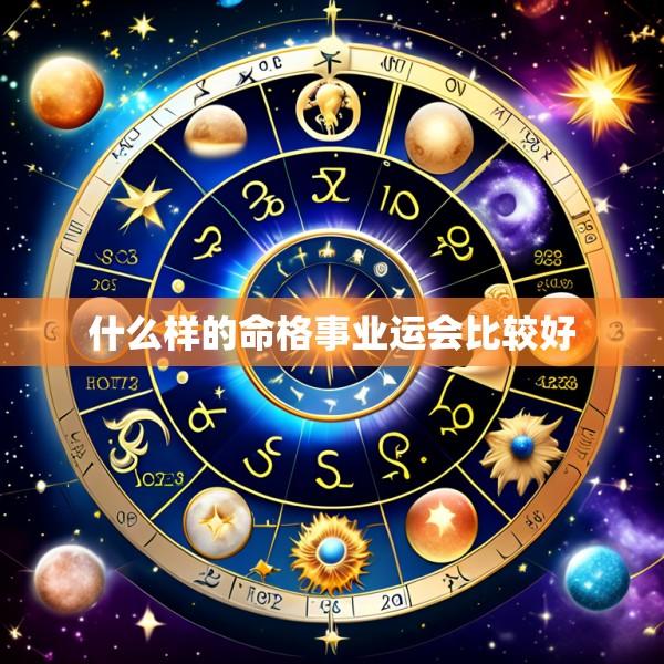 什么样的命格事业运会比较好