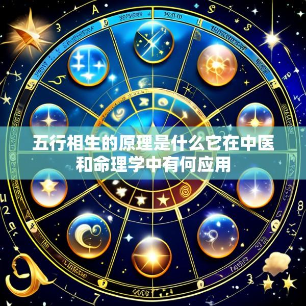 五行相生的原理是什么它在中医和命理学中有何应用