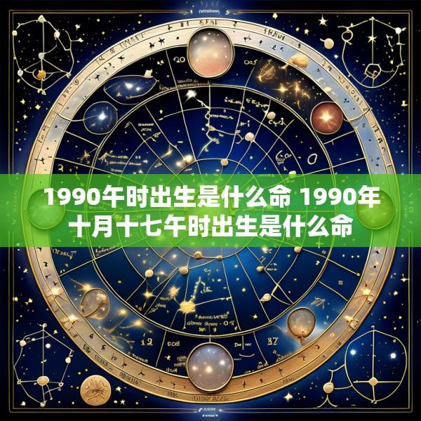 1990午时出生是什么命 1990年十月十七午时出生是什么命